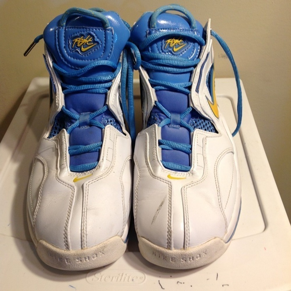 2004 Nike Shox Flight Systems Denver Nuggets UCLA Bruins Blue Gold Size 9